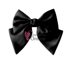 Accesoriu pentru decor par cu Fundita din satin si clema metalica TRD041AA Neagra